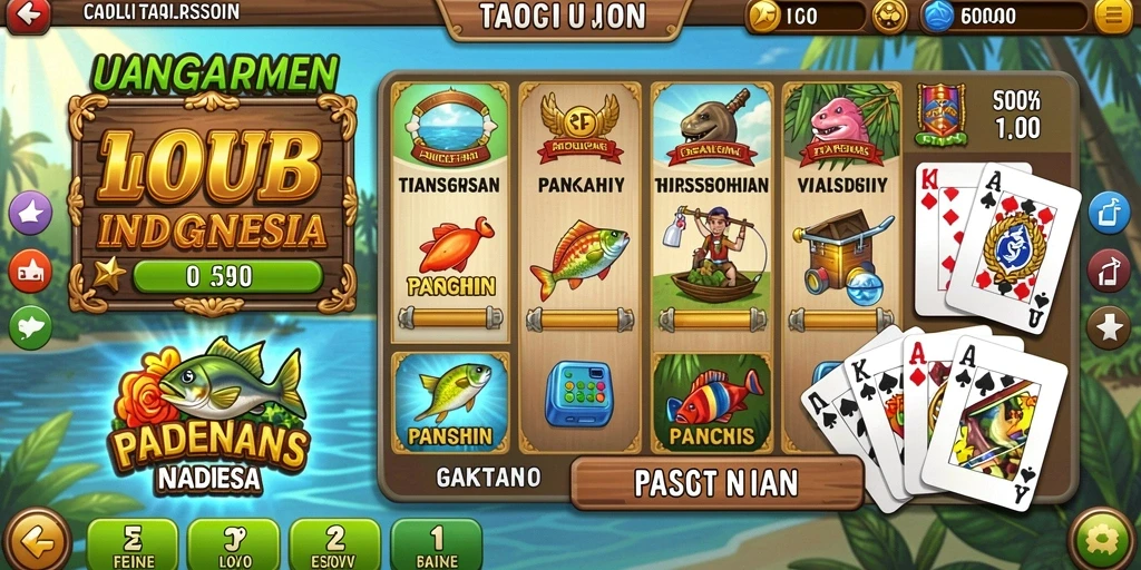 Tampilan utama dari aplikasi 777ZX yang menarik.