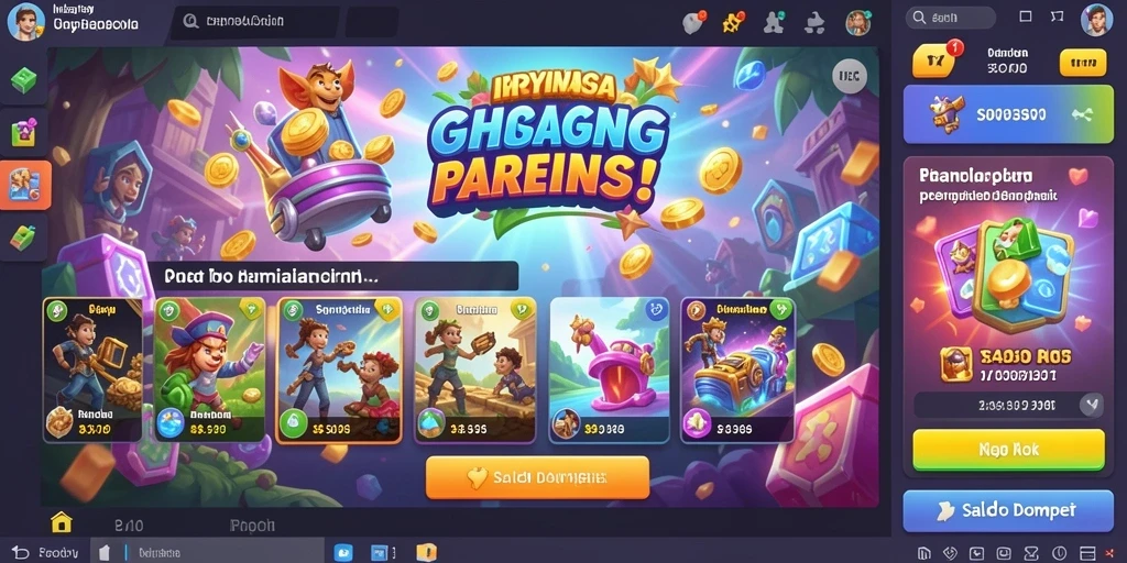 Tampilan menu utama yang intuitif dan menarik.