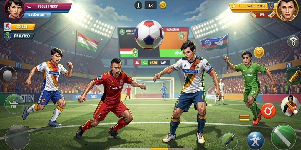 Tangkapan layar menunjukkan karakter utama dalam aksi.