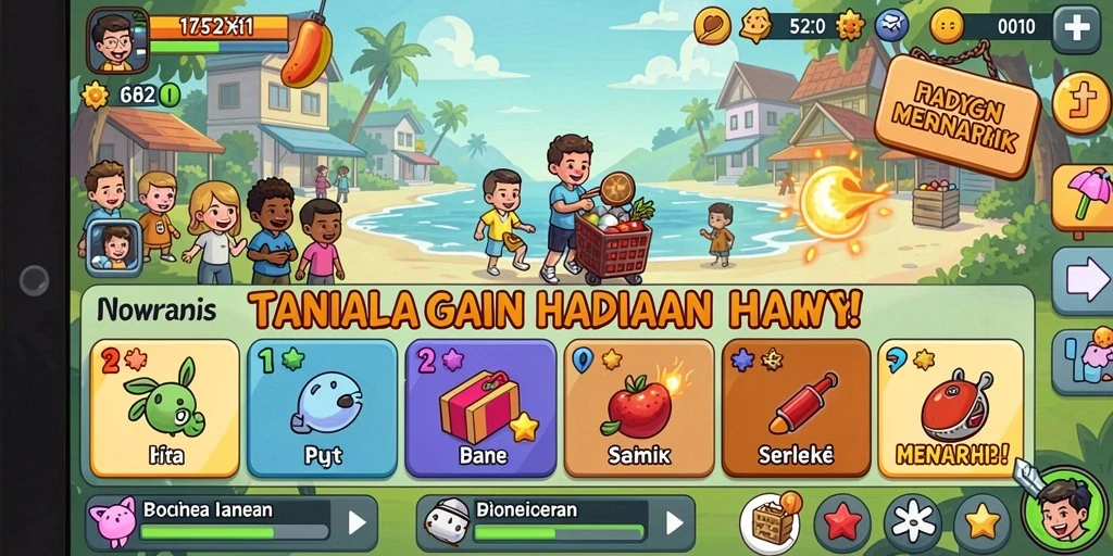 Tampilan menu utama yang menarik dan intuitif.