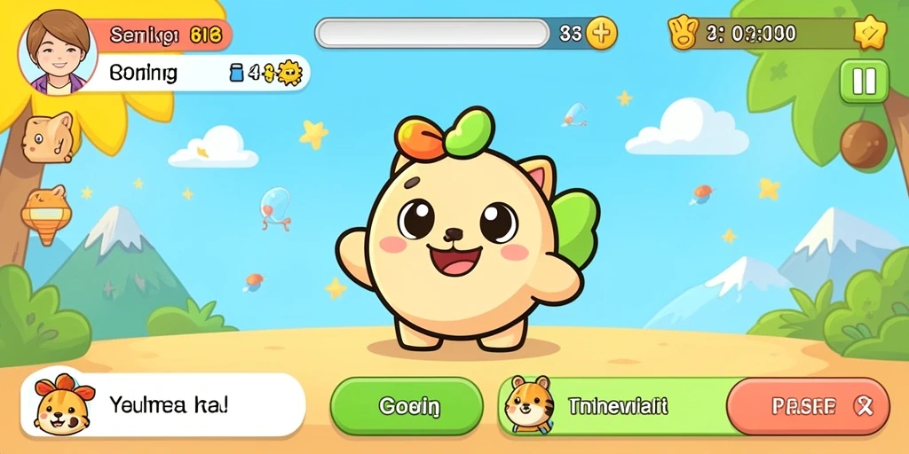 Tampilan menu karakter yang intuitif dan menarik.